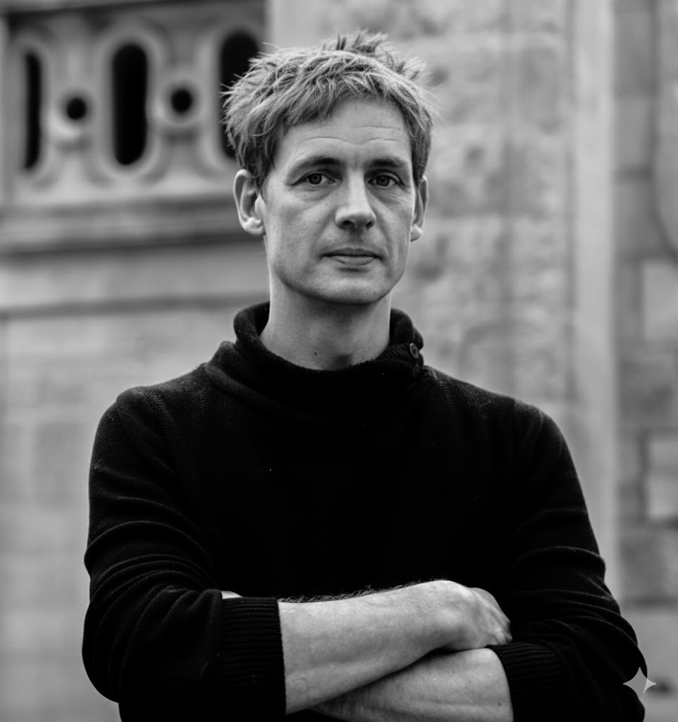 Portrait abstrait en volumes lumineux